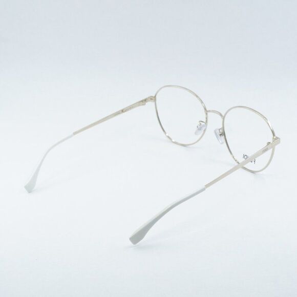Fendi FE50008U 033 Eyeglasses Light Gold 54mm Round Frame - Picture 10 of 11